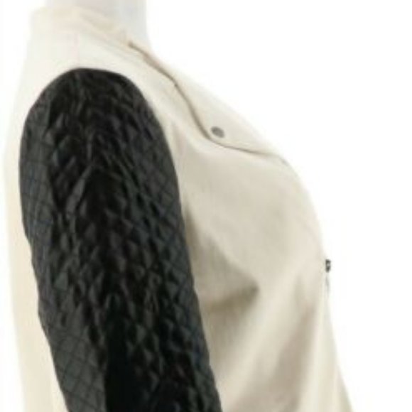 NWT VIEW WALTER BAKER QUILTED SLEEVE MOTO‎ JACKET 10 - Picture 6 of 11